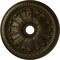 Ekena Millwork Tomango Egg & Dart Medallion (Canopies up to 6 3/4"), 27 7/8"OD x 3 7/8"ID x 2 1/2"P, Green Gold CM27TOGGS - alternate 1